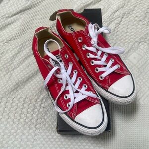 Women’s red Chuck Taylor’s Converse